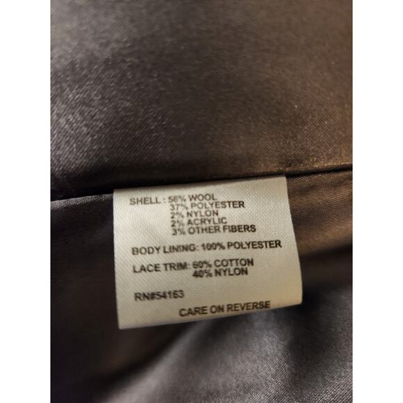 Calvin Klein Premium Black Wool Blend Jacket Coat Size 6 NWT - Picture 10 of 11